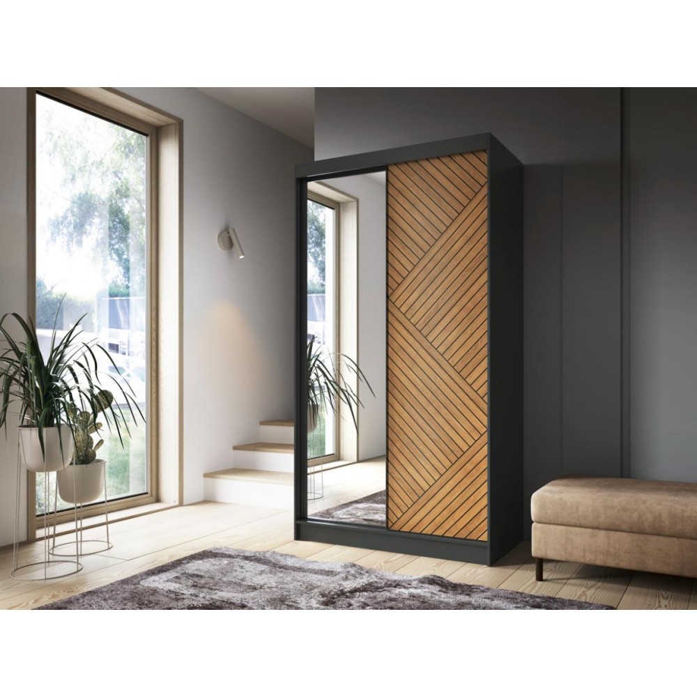 Ντουλάπα συρόμενη Phylo II με καθρέπτη