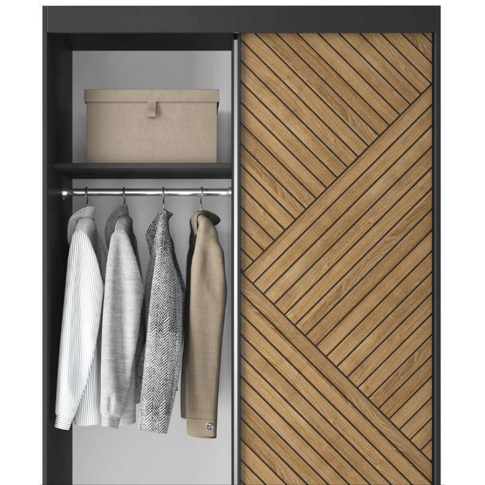 Ντουλάπα συρόμενη Phylo II με καθρέπτη