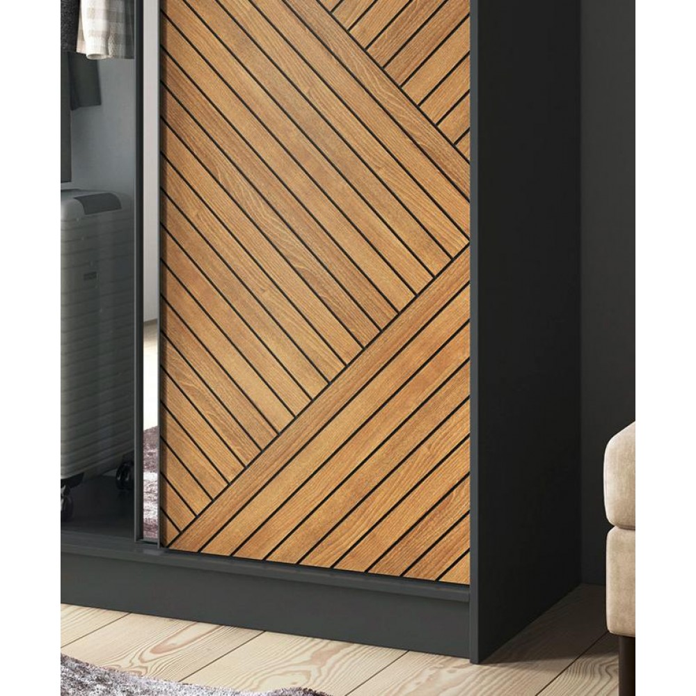 Ντουλάπα συρόμενη Phylo II με καθρέπτη