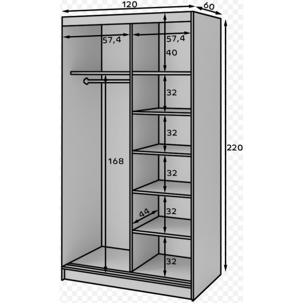 Ντουλάπα συρόμενη Phylo II