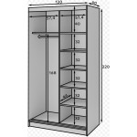 Ντουλάπα συρόμενη Phylo II