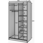 Ντουλάπα συρόμενη Proco II