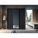 Ντουλάπα συρόμενη Proco III με καθρέπτη