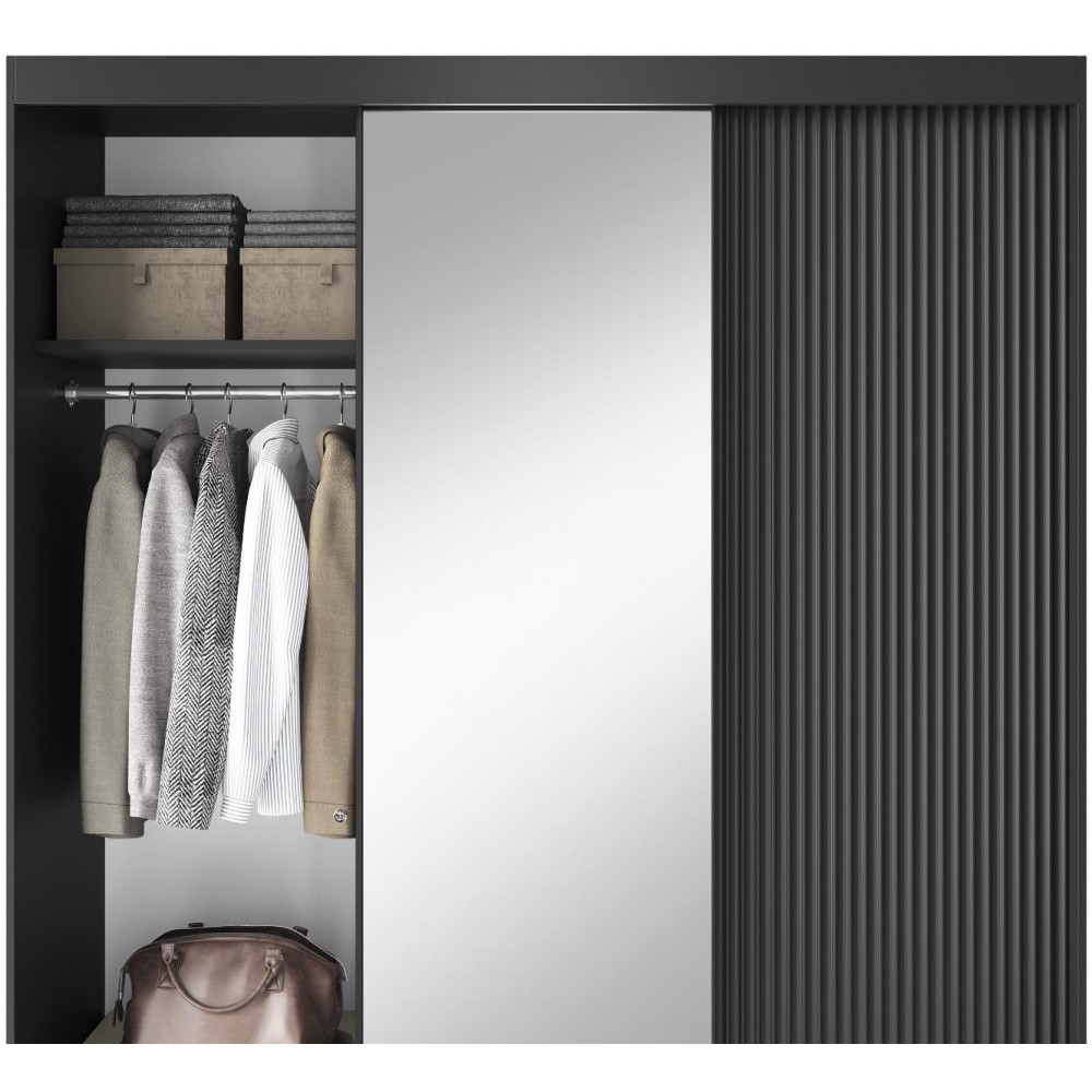 Ντουλάπα συρόμενη Proco III με καθρέπτη