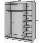 Ντουλάπα συρόμενη Proco III