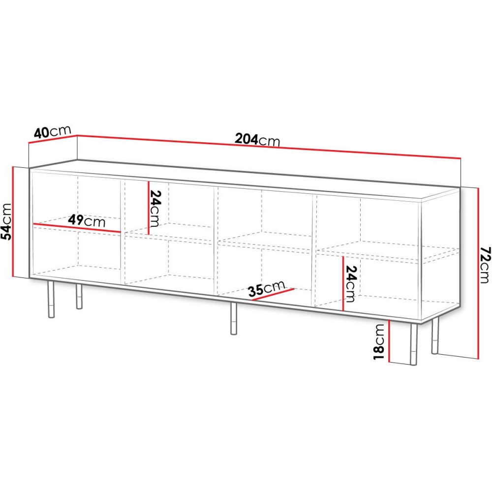 Μπουφές Mountain 4D