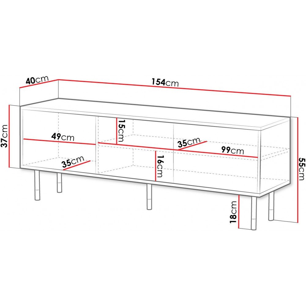 Έπιπλο τηλεόρασης Mountain 3D