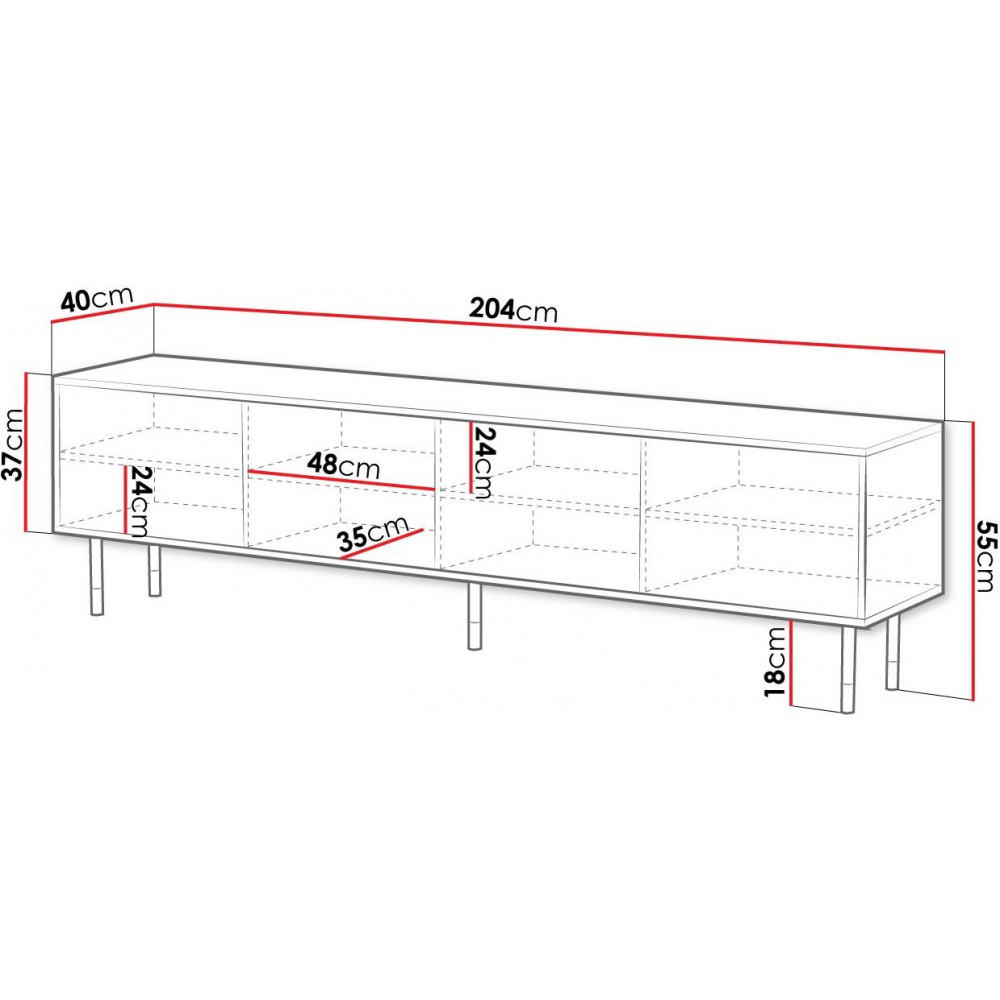 Έπιπλο τηλεόρασης Mountain 4D