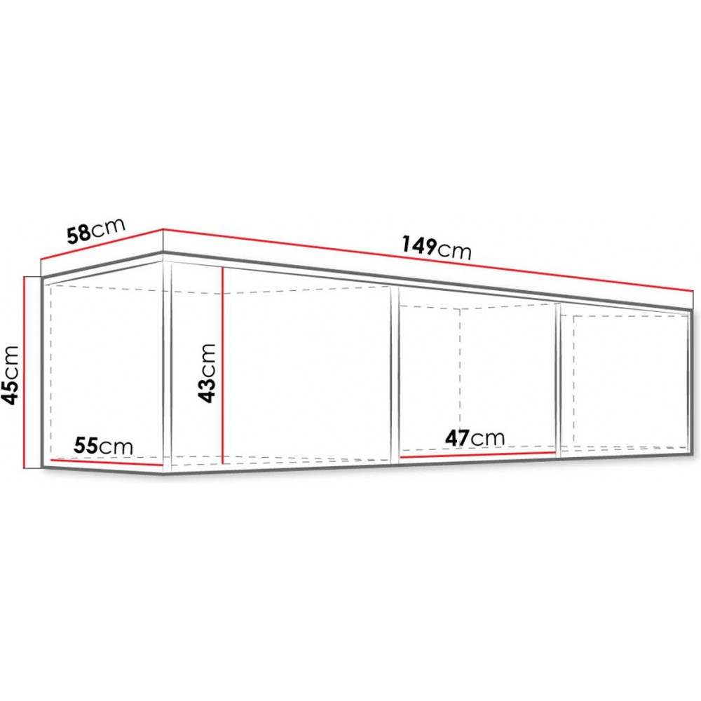 Πατάρι Τρίφυλλης Ντουλάπας Kos 3D