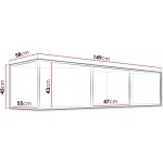 Πατάρι Τρίφυλλης Ντουλάπας Kos 3D