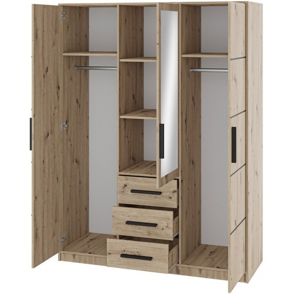 Ντουλάπα Kos 3D Τρίφυλλη