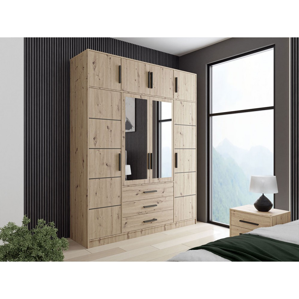 Ντουλάπα Kos 4D Τετράφυλλη