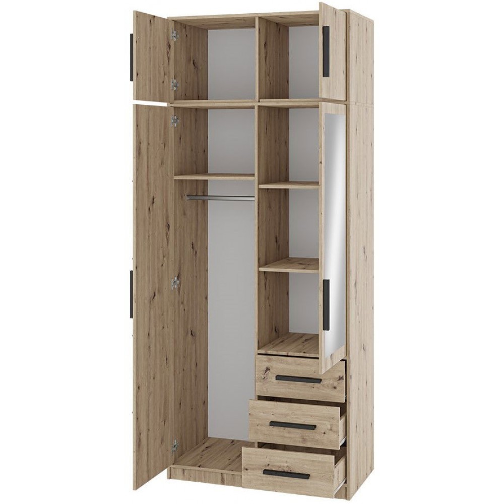 Ντουλάπα Kos 2D Δίφυλλη με πατάρι