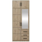 Ντουλάπα Kos 2D Δίφυλλη με πατάρι