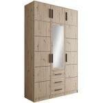 Ντουλάπα Kos 3D Τρίφυλλη με πατάρι