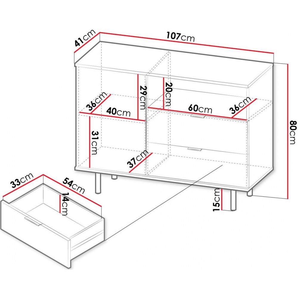 Μπουφές Nubia mini-Mauro-Xriso