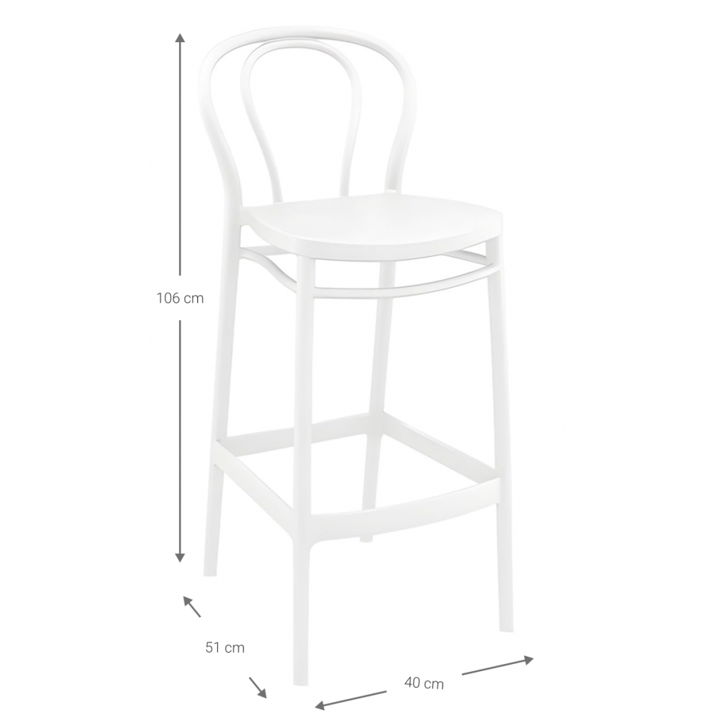 Σκαμπό μπαρ Charlotte 40x51x106