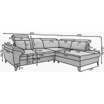 Γωνιακός καναπές Ferin-Prasino-Δεξιά