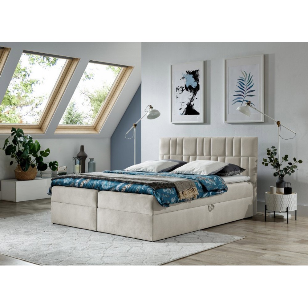 Επενδυμένο κρεβάτι Top 3-Mpez-160 x 200 164x208x103
