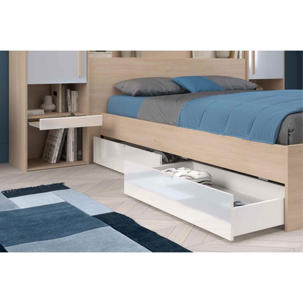 Σετ 2 συρτάρια Bridge-Leuko Gualistero