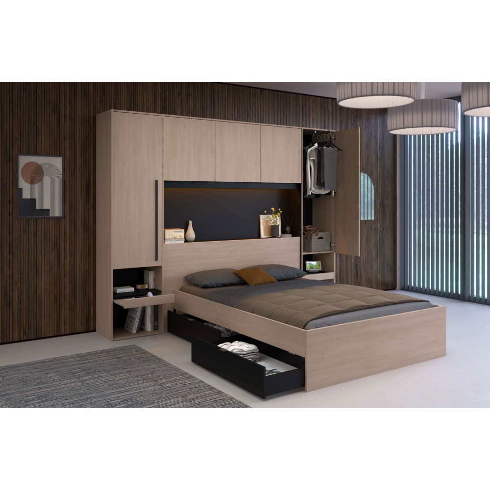 Κεφαλάρι κρεβατιού Bridge-Fusiko-Mavro