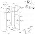 Ντουλάπα Dream τρίφυλλη