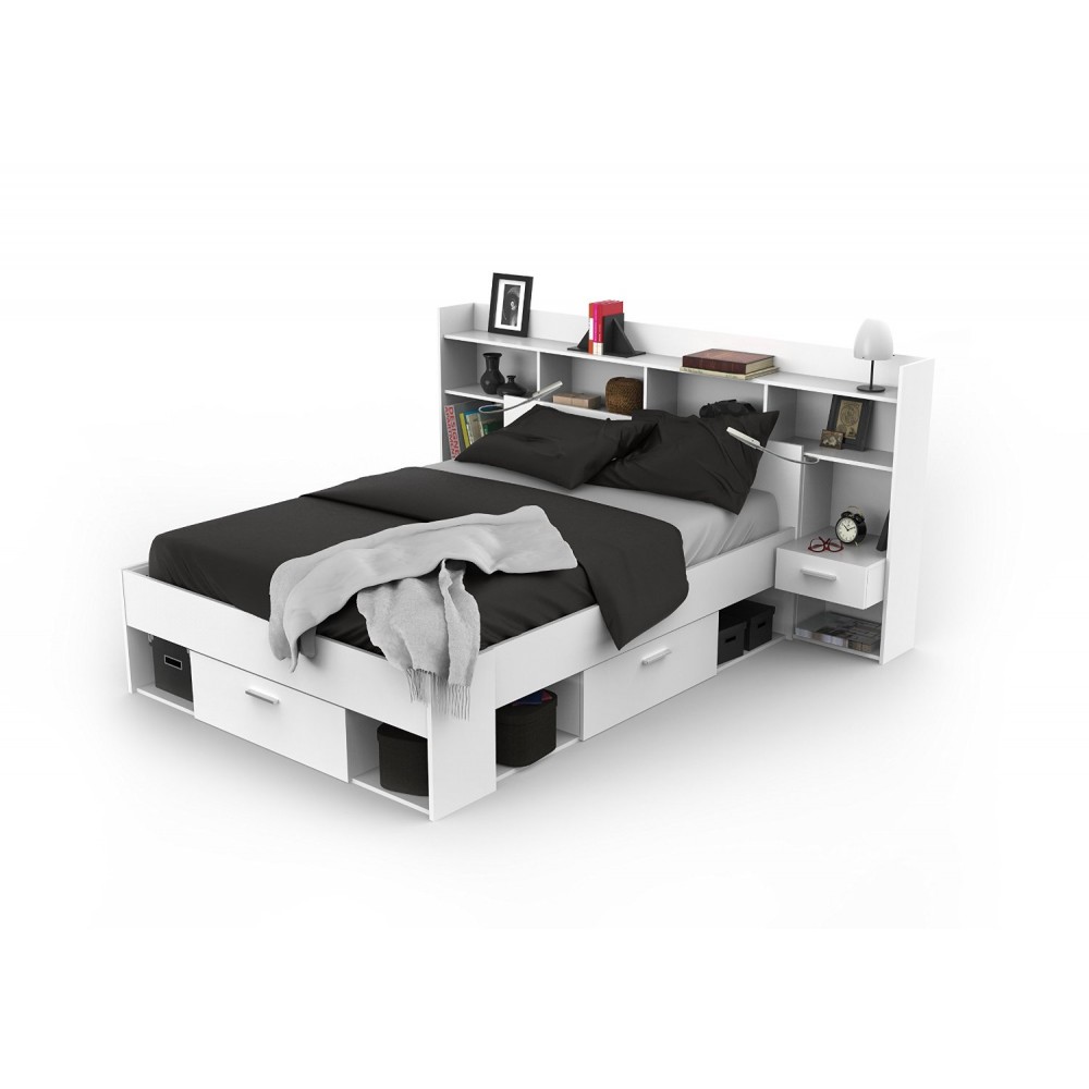 Κεφαλάρι Κρεβατιού Indiana-Λευκό-140 x 200