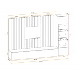 Σύνθετο σαλονιού Verona II-Leuko