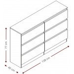 Συρταριέρα Juniper 6S-Leuko