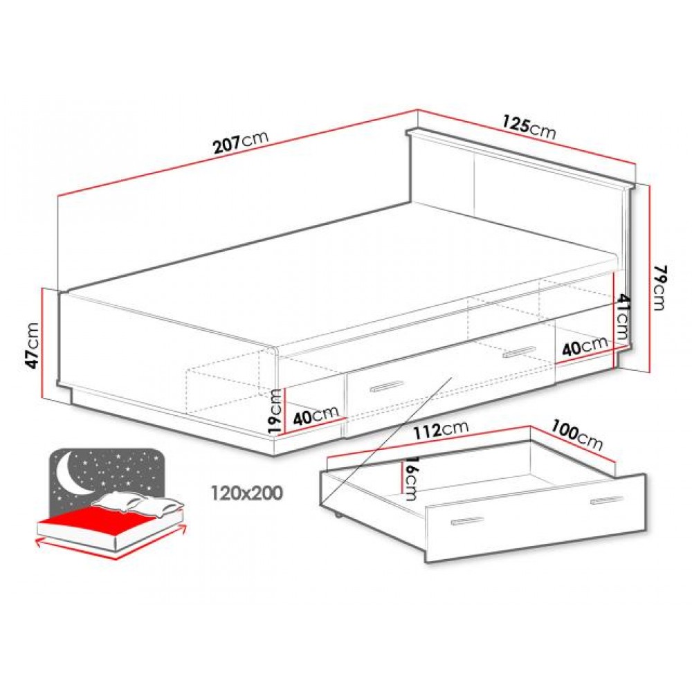 Κρεβάτι Lamelo I