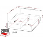 Κρεβάτι Lamelo II-Με μηχανισμό ανύψωσης