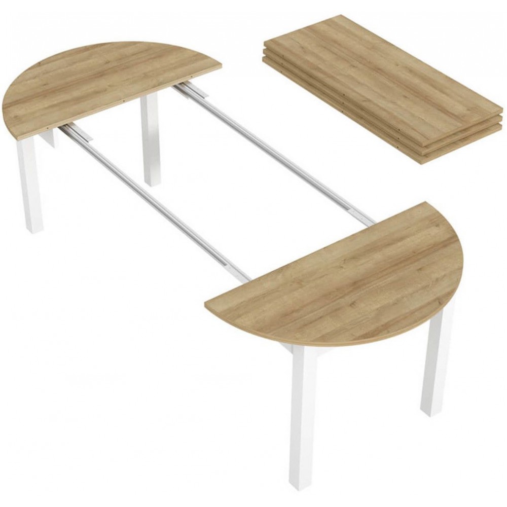 Τραπέζι Dundee II επεκτεινόμενο-Fusiko-Leuko gualistero