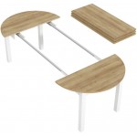 Τραπέζι Dundee II επεκτεινόμενο-Fusiko-Leuko gualistero