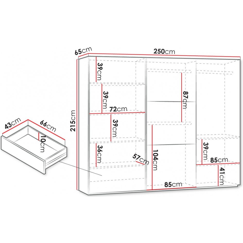 Ντουλάπα Vigo plus συρόμενη