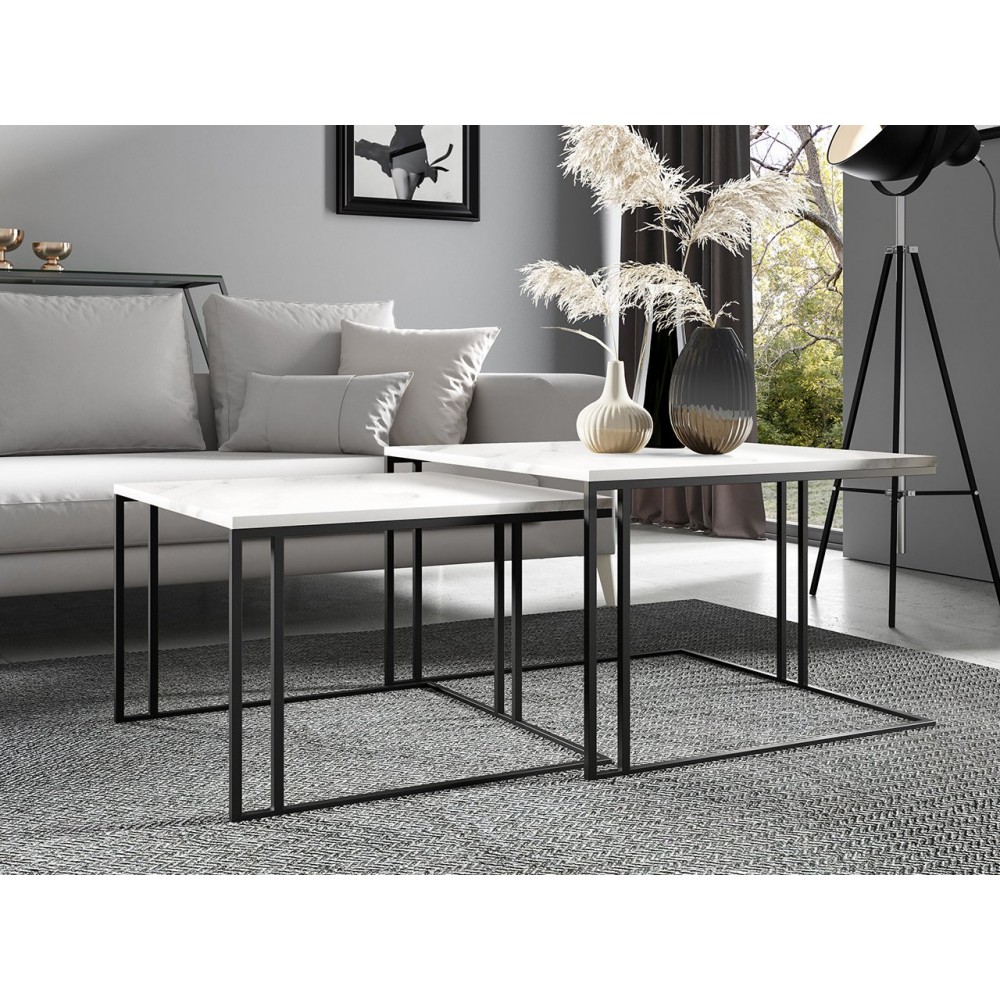 Σετ τραπεζάκια σαλονιού Astro-Marmaro