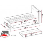 Κρεβάτι Teen Flex-90 x 200 εκ.