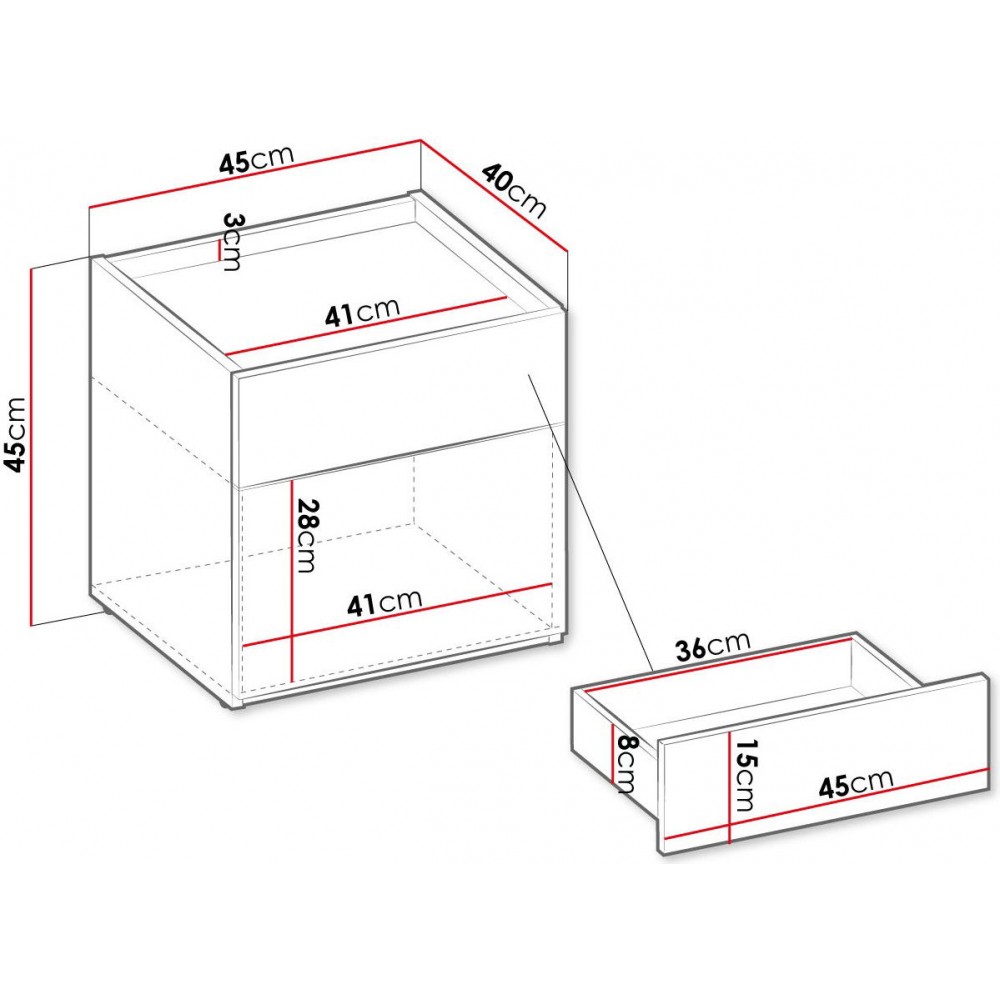 Κομοδίνο Teen Flex
