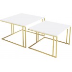 Σετ τραπεζάκια σαλονιού Astro II-Leuko