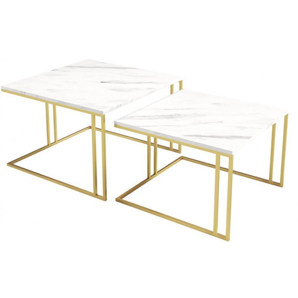 Σετ τραπεζάκια σαλονιού Astro II-Marmaro