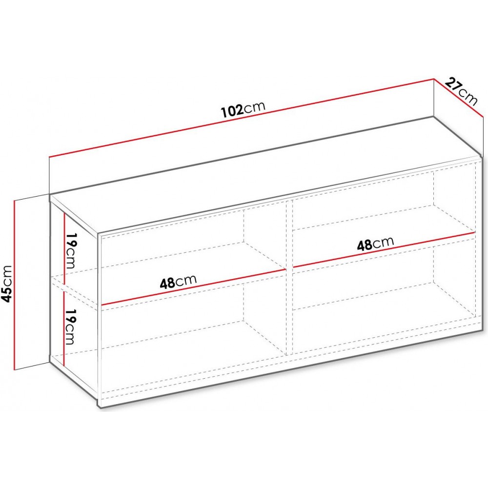 Κρεμαστό ντουλάπι Teen Flex 1D
