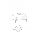 Τραπεζάκι σαλονιού Palermo-Prasino