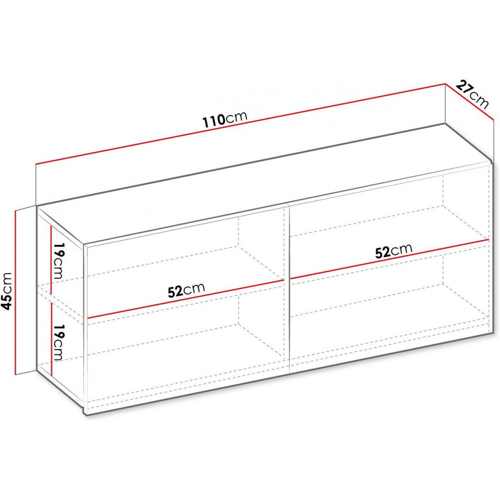 Κρεμαστό ντουλάπι Teen Flex 2D