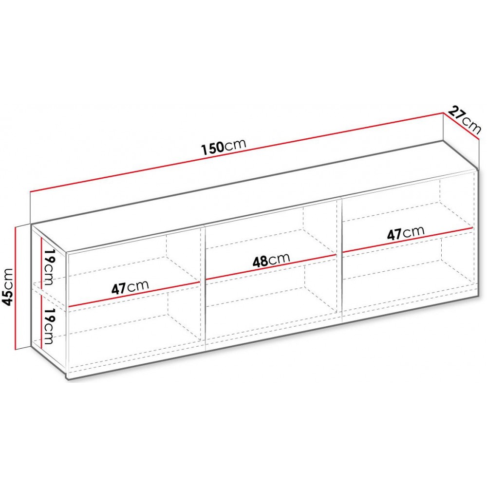 Κρεμαστό ντουλάπι Teen Flex 3D