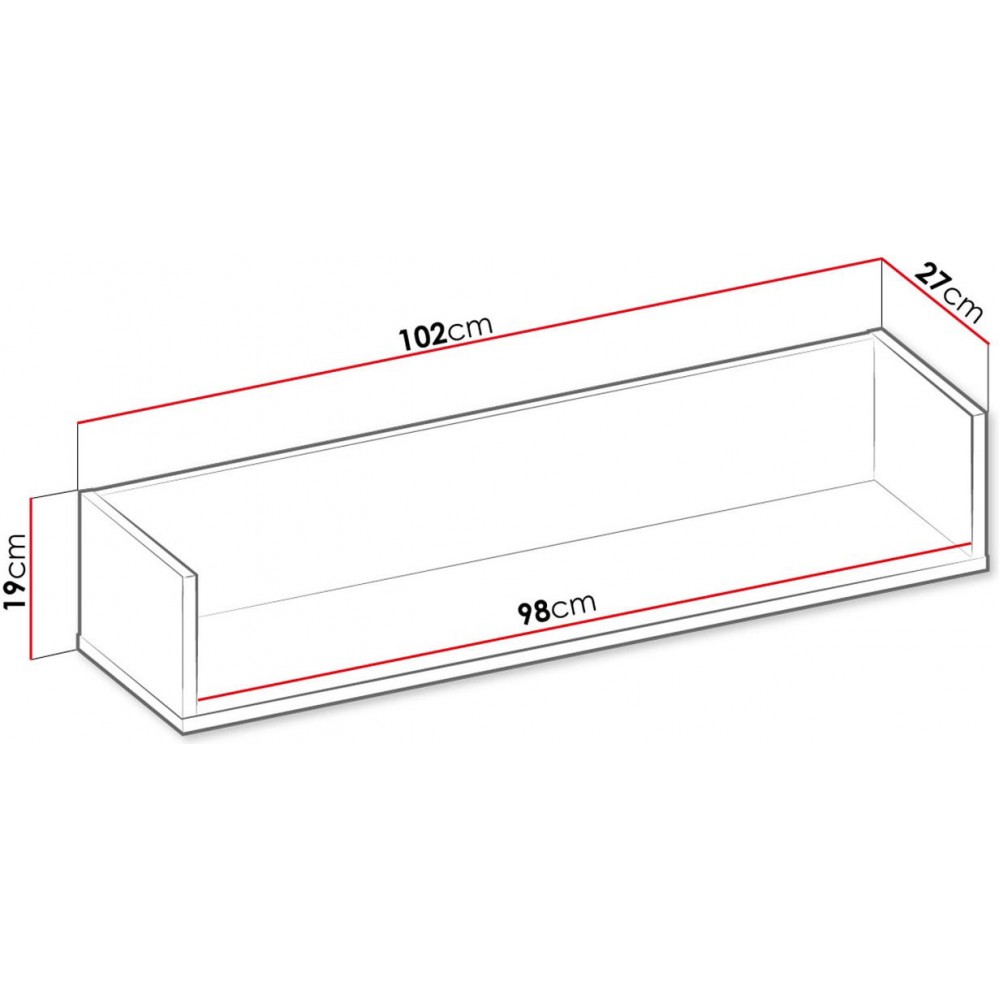 Κρεμαστό ράφι Teen Flex