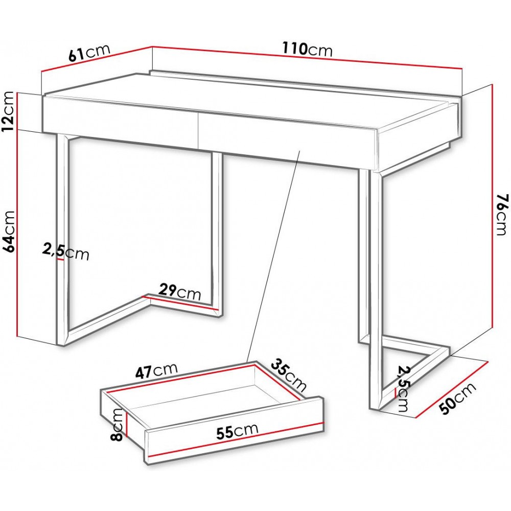 Γραφείο Teen Flex II-Μήκος: 150 εκ.