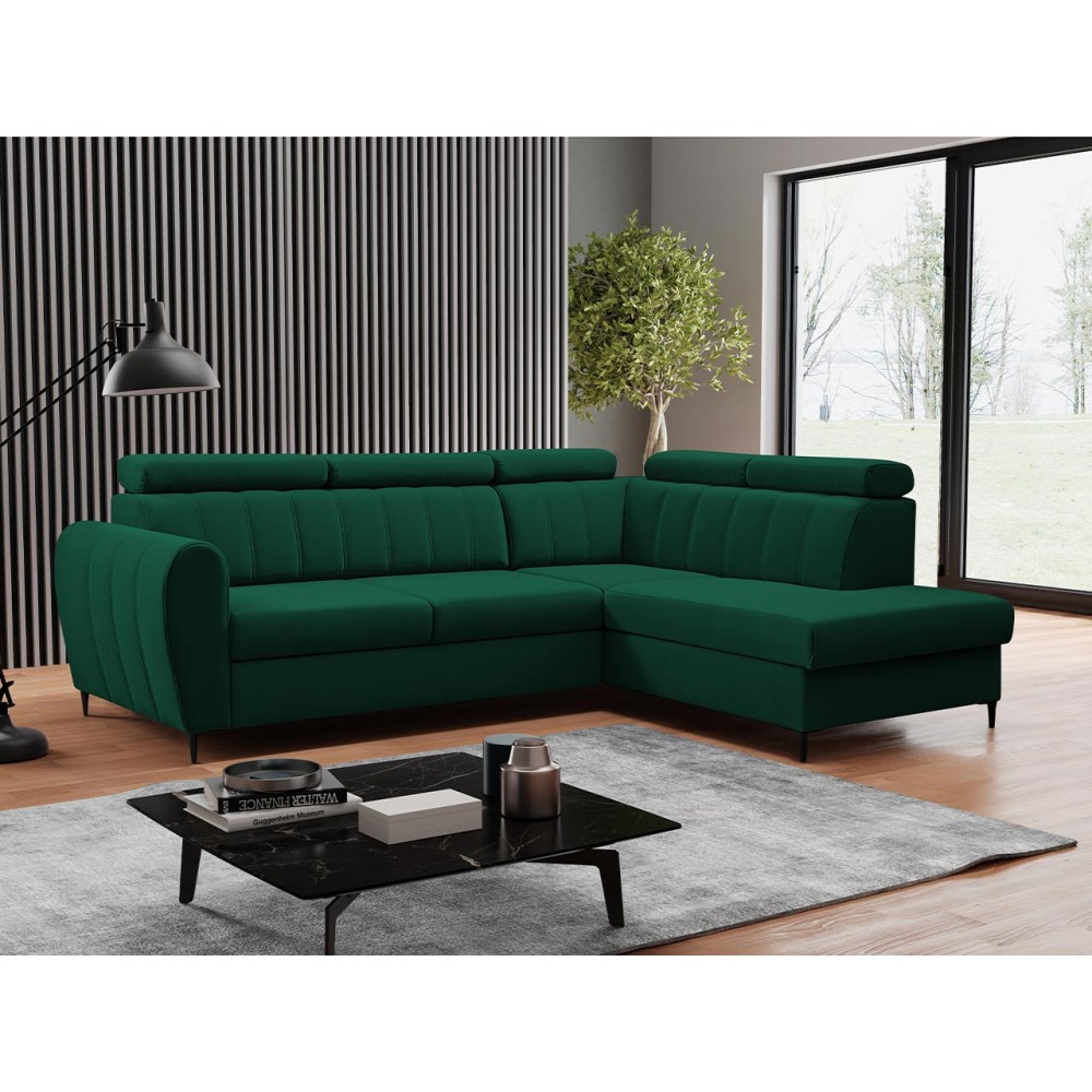 Γωνιακός καναπές Forio L-Prasino-Δεξιά