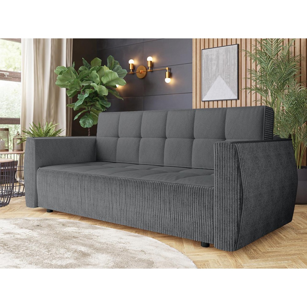 Καναπές - κρεβάτι Posso διθέσιος-Gkri Skouro