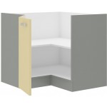 Επιδαπέδιο ντουλάπι Ingrid γωνιακό-Krem