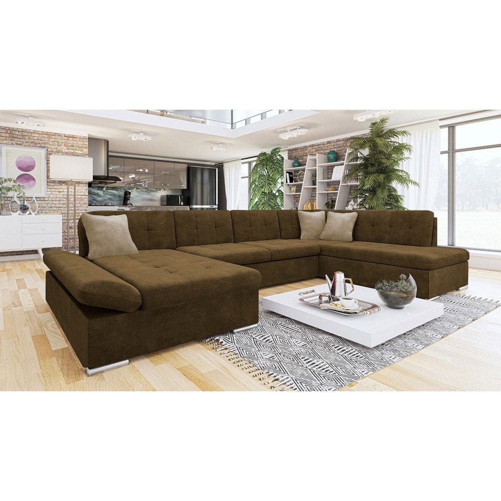 Γωνιακός καναπές Bergen-Kafe-Αριστερή