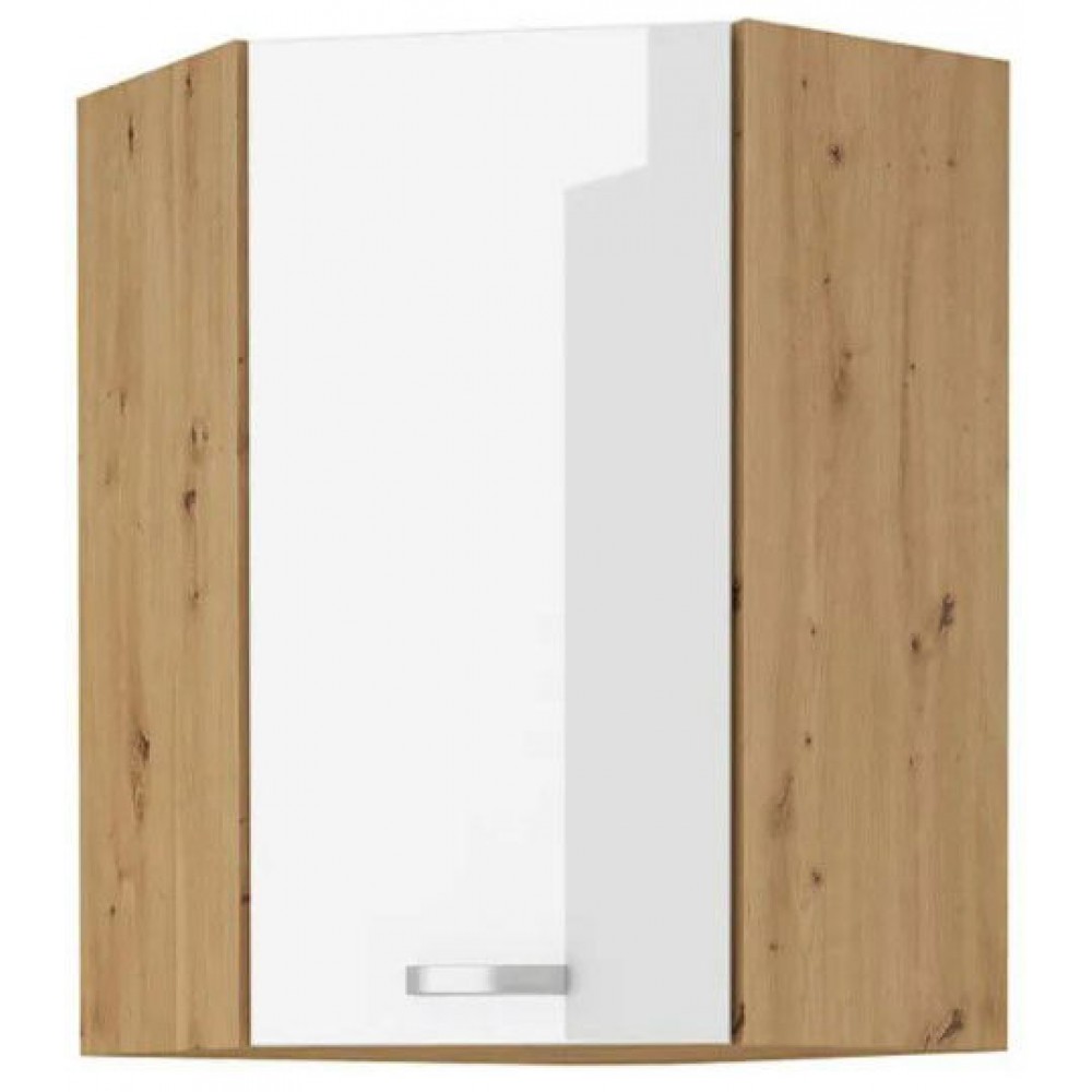 Κρεμαστό ντουλάπι γωνιακό Artista II-Leuko